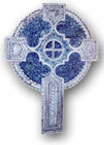 croix celtique bleue